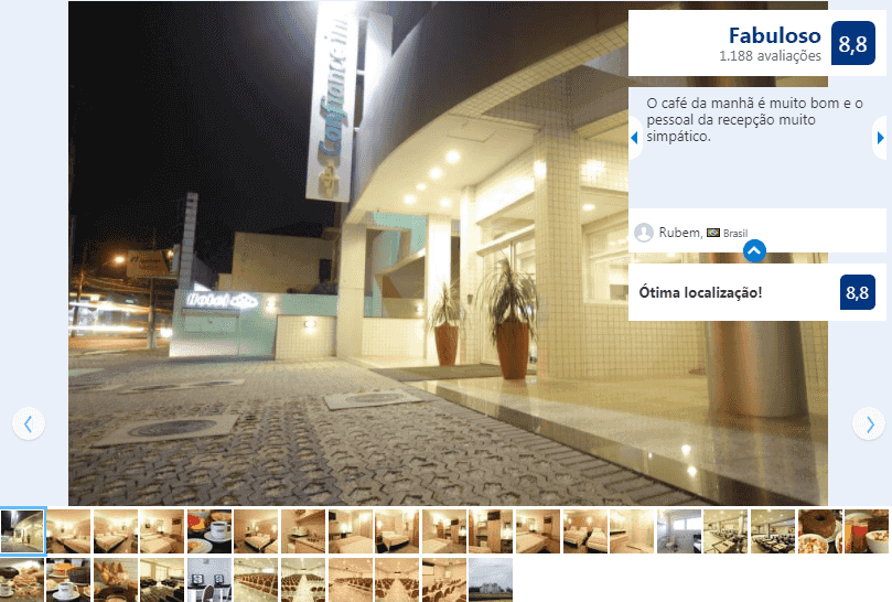 Hotéis bons e baratos em Curitiba: Confiance Hotéis bons e baratos em Curitiba: Confiance