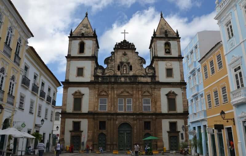 Igreja e Convento de São Francisco em Salvador: Fachada da igreja