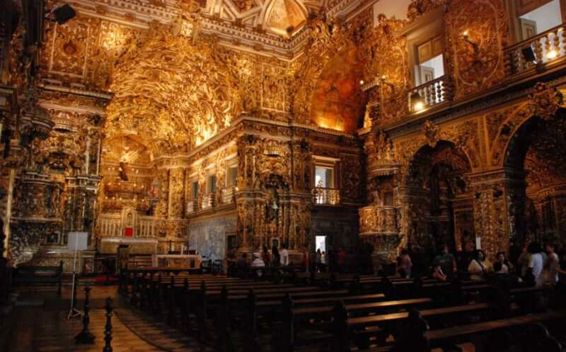 Igreja e Convento de São Francisco em Salvador: Interior da igreja