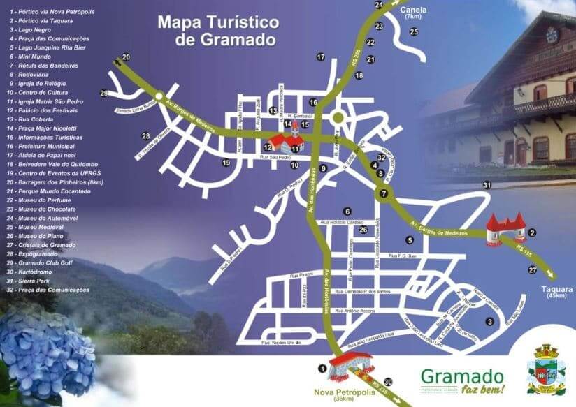 Museu Medieval em Gramado: Mapa turístico